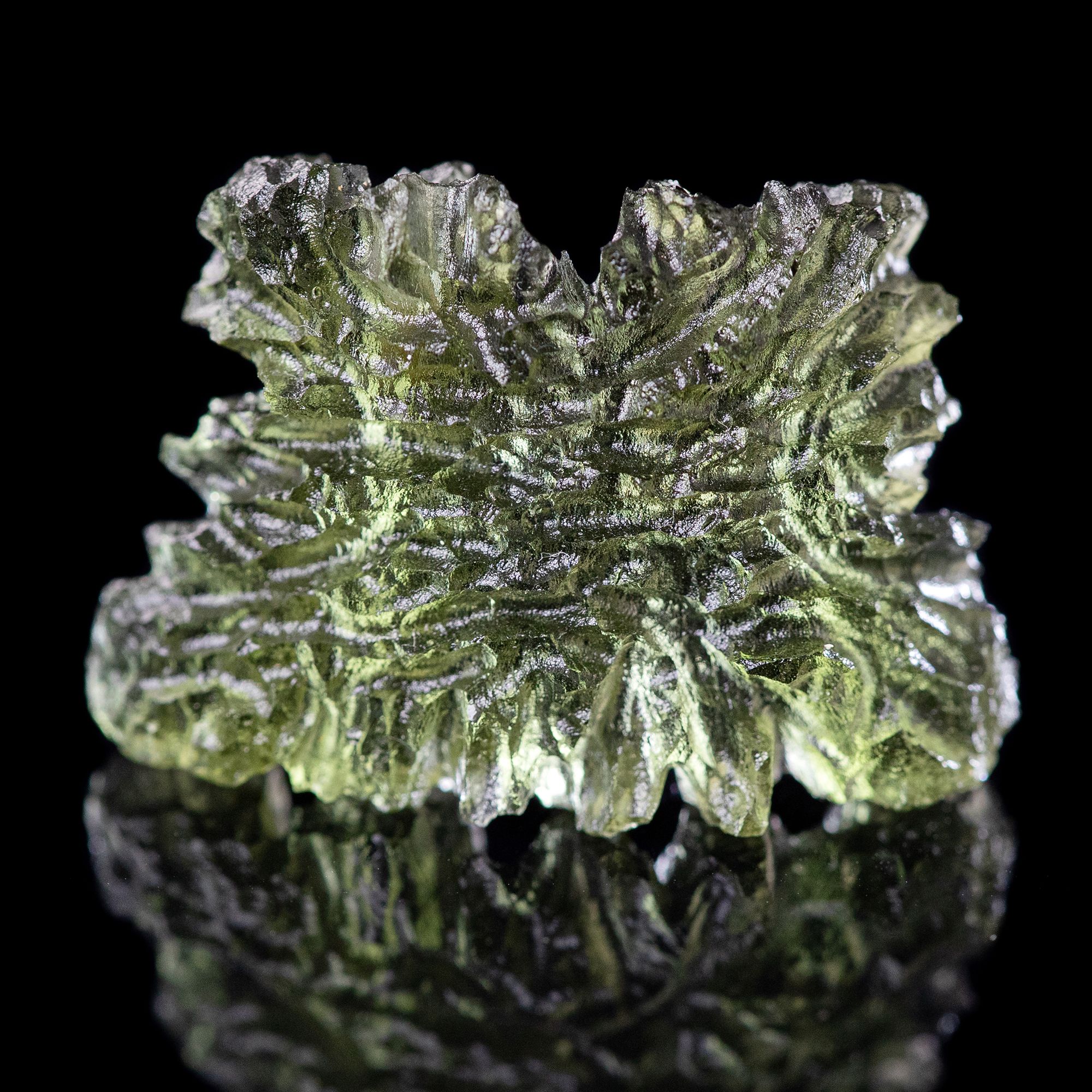 moldavite extraterrestrial tektite stone